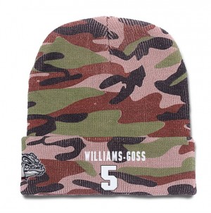 #5 Nigel Williams-goss Gonzaga Bulldogs Player Knit Beanie Camo Top Of The World 