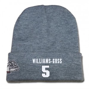 Gonzaga Bulldogs #5 Nigel Williams-goss Gray Top Of The World Player Knit Beanie