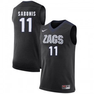 #11 Domantas Sabonis Black Men's Limited College Basketball Gonzaga Bulldogs Jersey