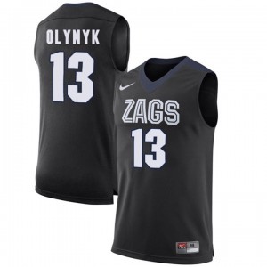 #13 Kelly Olynyk Black Men's Limited College Basketball Gonzaga Bulldogs Jersey