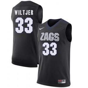 Gonzaga Bulldogs Kyle Wiltjer #33 Men's Limited College Basketball Jersey - Black