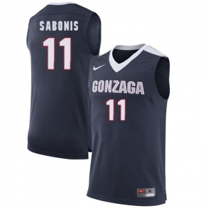 College Men's Navy Limited Basketball #11 Domantas Sabonis Gonzaga Bulldogs Jersey