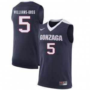 Men's Gonzaga Bulldogs #5 Nigel Williams-Goss Navy Limited College Basketball Jersey