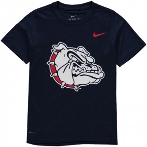 Navy Youth College Legend Gonzaga Bulldogs Performance T-shirt